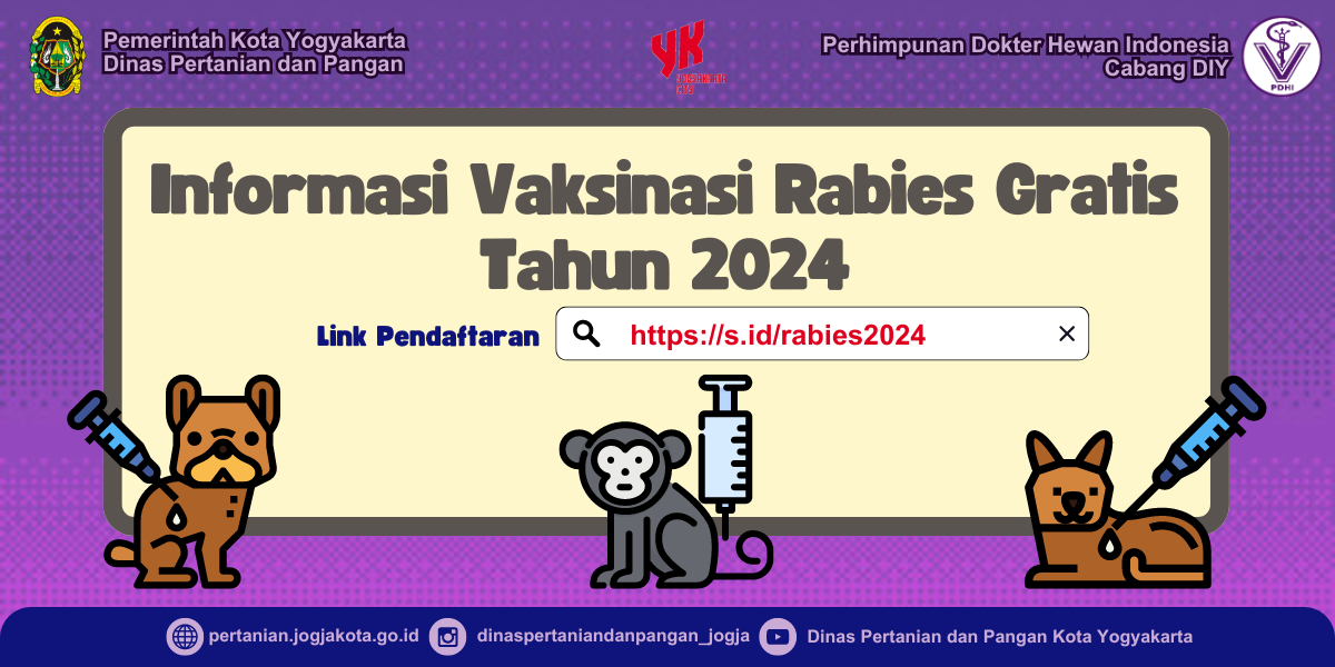 Informasi Vaksinasi Rabies Gratis Tahun 2024