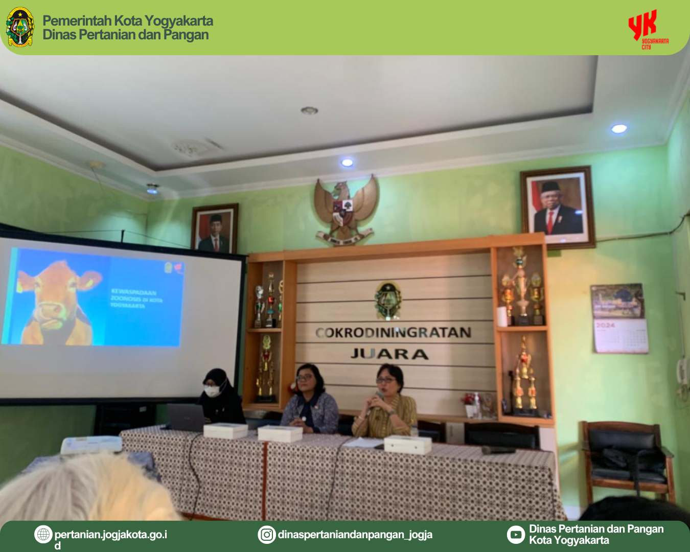 Sosialisasi Kewaspadaan Zoonosis Prioritas di Kota Yogyakarta 'Jika lingkungan sehat, Hewan sehat maka Masyarakatpun akan Sehat'